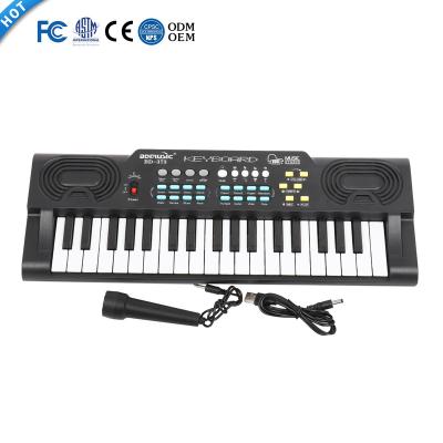 China Toy Educational Instrument Kids Toy Keyboard 37 Musical Keys Electronic Organ with Microphone for Wholesale for sale