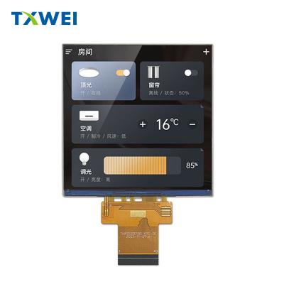 China 3.92 Inch 480*480 Square LCD Monitor 500cd/m² Touch screen Display Module for sale