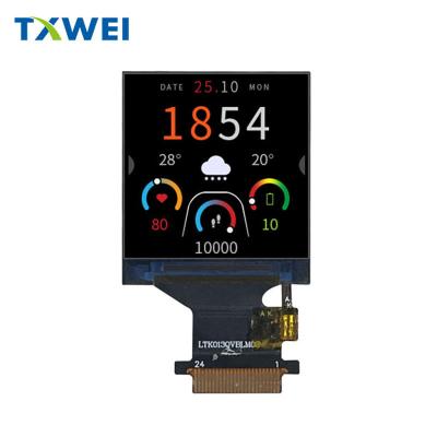 China 1.3-inch LCD smart wearable display screen square IPS TFT LCD display panel for sale