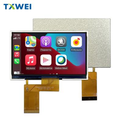 China 4.3-inch 480 * 272 Landscape 350nits Industrial Medical Display LCD Screen for sale