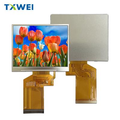 China 3 Inch Translucent LCD Display 1400cd/m2 Brightness with RGB Interface 30 to 80℃ Storage Temperature for sale