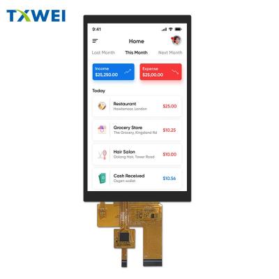 China 5-inch TFT LCD screen 720 * 1280 HD with capacitive touch screen 40pin interface LVDS vertical screen for sale