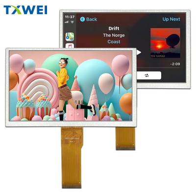 China 7-inch TFT LCD display 1024 * 600 dots 50 pin RGB interface HX8282A11 custom touch screen for sale