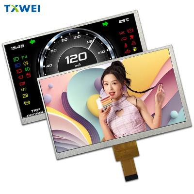 China 7-inch 450cd/m2 Car Instrument Display Panel 1024*600 MIPI Interface 40pin LCD Display Screen for sale