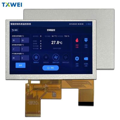 China 5.0 Inch LCD 800*480 Resolution RGB Interface Industrial Control Medical LCD Display for sale