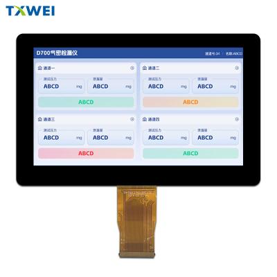 Cina Display LCD IPS TFT da 7 pollici 1024X600 1000nits 50 pin LVDS Display per monitor industriali in vendita