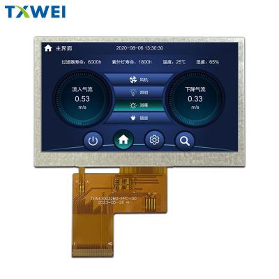 China 4.3 polegadas 480 * 272 Painel de exibição médica industrial RGB Interface LCD à venda