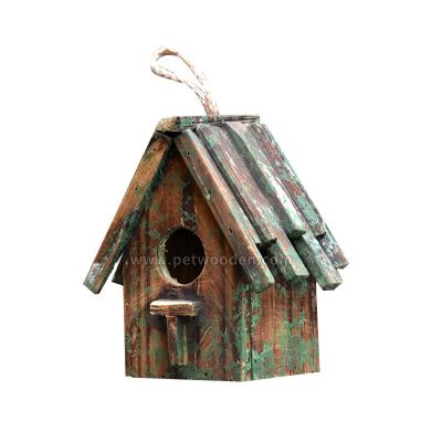 China Cheap Wooden Fancy Paint Breathable Multicolor Solid Wood Garden Bird Decorative Paint Rooms for sale