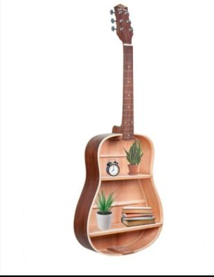 China Minimalist wooden guitar rack hanging on the wall for sale