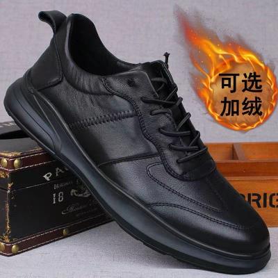 China Deodorization autumn winter men's  leather shoes  Korean black fashion shoes British business dress casual men's  Loafers shoes  Moccasins for sale