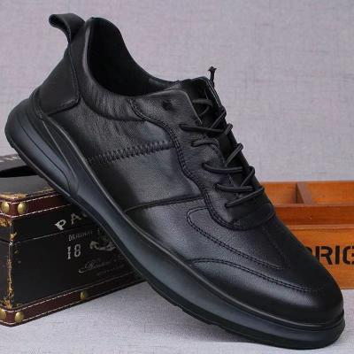 China Deodorization Versatile casual leather shoes autumn winter men's genuine leather shoes anti-skid Anti odor soft leather soft sole Moccasins for sale