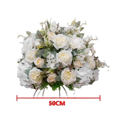 China Wedding Decor Customized Wedding Table Centerpieces Artificial Flower Ball Artificial Flower Centerpieces for sale