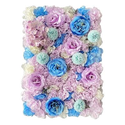 China Silk Wall Wedding Artificial Flower Silk Artificial Flower Hot Sale Wall Cloth Decoration Backdrop Wholesale for sale