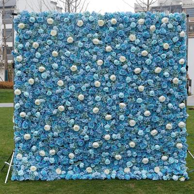 China Popular Romantic Centerpiece Flower Wall Decor Flower Wall Photography Background Photography Decoration Ins Style Royal Blue for sale