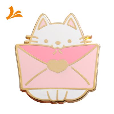 China New Fashion America OEM Manufacturer Custom Cute Metal Cartoon Hard Enamel Pins for sale