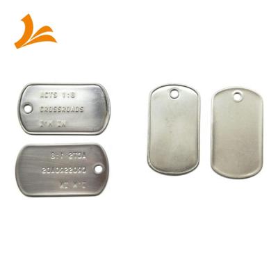 China Direct Alert Small Medical Dogtags Stainless Steel Factory Price Europe Metal Blank Dog Tag for sale