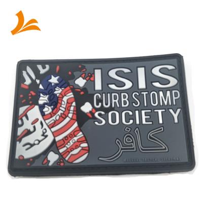 China Hot Selling 3D Flag Badge Custom Soft Rubber 3D PVC Patches for sale