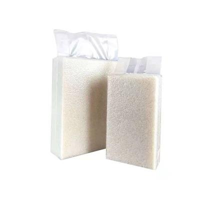 China Custom Food Grade NY+PE Grain Vacuum Sealed Moisture Proof Rice White Transparent Compound Plastic Bag Food Vacuum Bag for sale