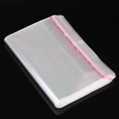 China Free Space Microwaveable Transparent Cellophane Polybag Cellophane Opp Bag Plastic Self Adhesive Clothing Bag for sale