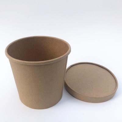 China Disposable Paper Ice Cream Cups Disposable Dessert Bowls For Hot Or Cold Food, Party Supplies Treat Cups For Sundae, Frozen Yogurt, Soup, for sale