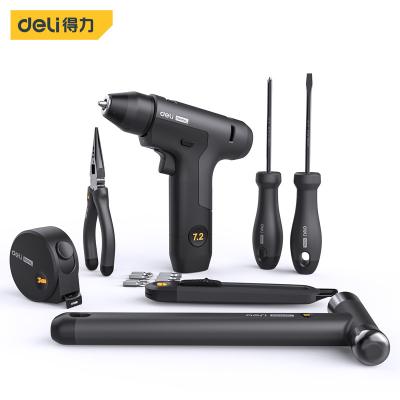 China Grocery 0208 Electric Drill 7.2v Set 8 Piece Set Friend Gift Home DIY Machine- Electric Drill Hammer Pliers Utility Knife 0208 for sale