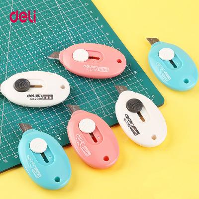 China Grocery 2050 1pcs Mini Utility Knife Portable Express Unpacking Key Cutter Tool Office Supplies Kawaii Chain Pendant 2050 for sale