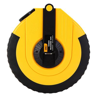 China ABS & Plastic Grocery Retractable Measuring Tape EDL9850ZY #Fiber Leather Measuring Tape #50mx14.5mm #YELLOW for sale