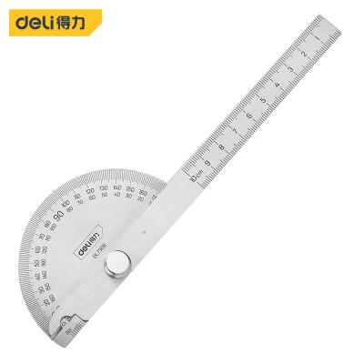 China Grocery Store 7306 180 Degree Protractor Metal Angle Finder Goniometer Angle Ruler Stainless Steel Woodworking Rotary Measuring Tools 7306 for sale