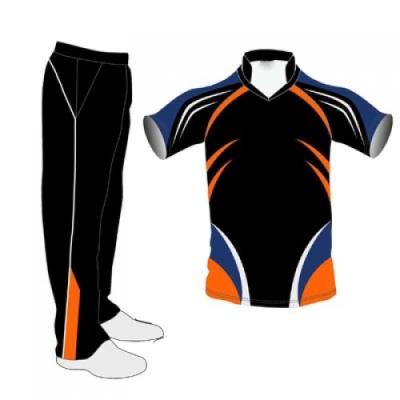 China 100%Polyester Breathable Full Sublimation Print Cricket Team Cricket Training Uniform Shirt for sale