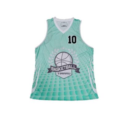 China Poly Fake Mesh Women Lightweight Antibacterial Racerback Basketball Tank Top Custom Sublimation Design for sale