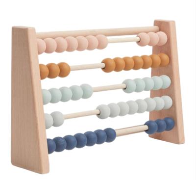 China Silicone Wooden Bead Rainbow Abacus 2022 Maths for Kids for sale