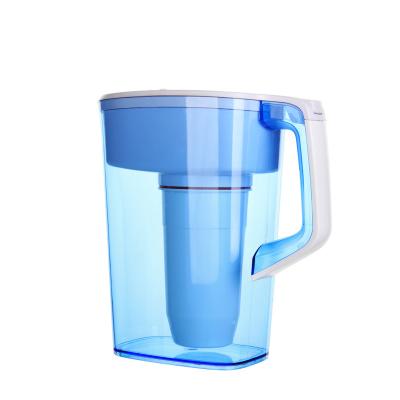 China Large-Sample Drinking Water Easy To Install 0 TDS 6-Stage Filtration System Water Filter Pitcher With Water Quality Meter for sale