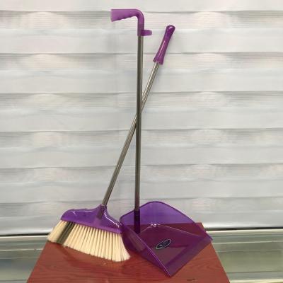 China Eco - Friendly Cheap Price High Quality Plastic Cleaning Broom With Long Handle for sale