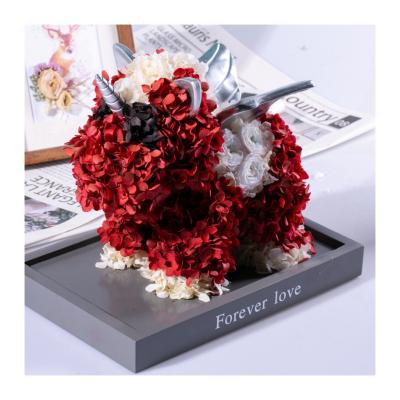 China Wholesale Beautiful Colorful Hot Selling Christmas Gift For Girlfriend Preserved Rose Unicorn In Acrylic Pink for sale