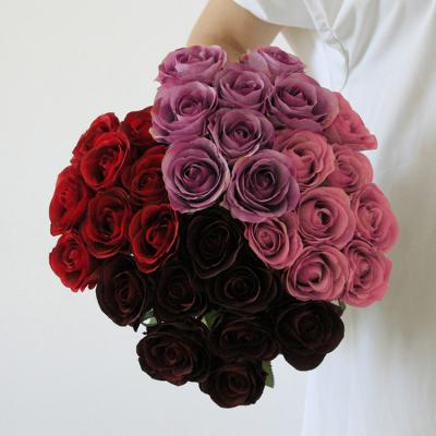 China European Style Eight Flower Silk Main Valentine's Day Simulated Rose Home Decoration Bouquet Bride Holding Flower And Silk Flowers for sale