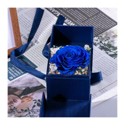 China Valentine Gift Real Natural Everlasting Rose Decor Dried Forever Floral Environmental Protection Dried Forever Floral Eternal Preserved Roses In Box for sale