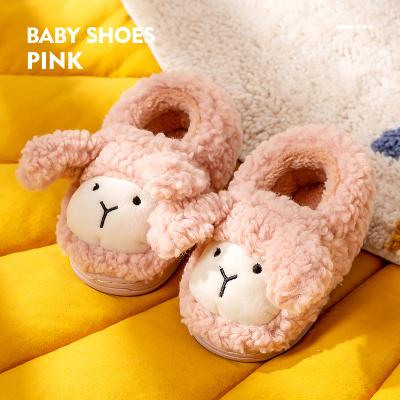 China Autumn And Winter Home Warm Plush Couples Cotton Slippers Fashion Trend Sale Winter Shoes New Cotton Warm Kids Slippers Non-slip Shoes for sale