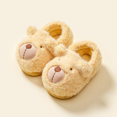 China Autumn And Winter Home Warm Non-slip Plush New Fashion Trend Children Winter Slipper Cotton Women Slippers Couple Cotton Slippers for sale