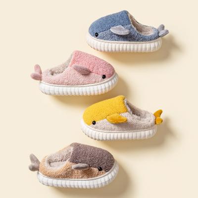 China Autumn And Winter Home Warm Non-slip Plush New Fashion Trend Children Winter Slipper Cotton Women Slippers Couple Cotton Slippers for sale