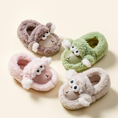 China Autumn And Winter Home Warm Non-slip Plush New Fashion Trend Children Winter Slipper Cotton Women Slippers Couple Cotton Slippers for sale