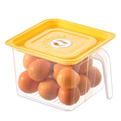 China Best Price Freshness Keeping Removable Plastic Refrigerator PP Container Fresh-keeping Food Keep Fresh Korean Style Jewelry Storage Box for sale