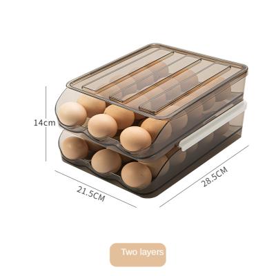 China New Arrival Plastic Egg Holder Box Drawer Type Stored Egg Tray Storage for sale