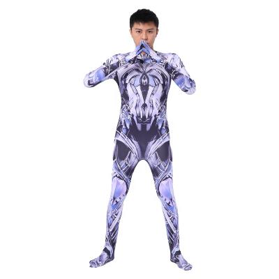 China Various Zentai Movie Superhero Cosplay Halloween Costume For Adults&Kids Spiderman Venom Overalls for sale