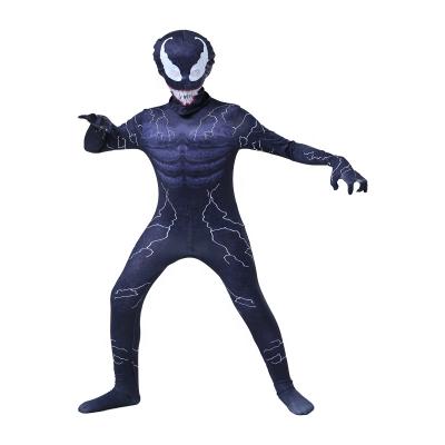 China Peter Eddie Kids Boys Superhero Overalls Spiderman Halloween Venom Cosplay Costumes Customized Fancy Muscle Bodysuit Cartoon Newest Cosplay for sale