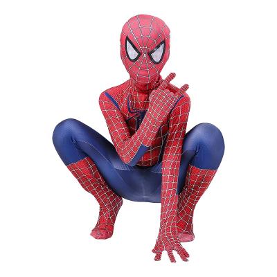 China Cosplay Props Zipper Sets Halloween TV&Movie Superhero Jumpsuit Performance Wear Spider-Man Costume With Headgear for sale