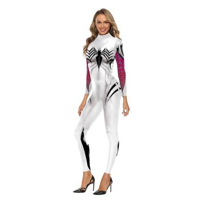 China Amazon Cosplay Comic Costume 2022 New Gwen Spider-Man Cosplay Costume TV&Movie Digital Printing Heat Transfer Women's Overalls for sale