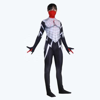 China Cosplay Cartoon Costume Digital Print Masked Superhero Costumes For Female Spider Woman Jumpsuit Halloween Carnival Party Props Novelty And Special Use for sale