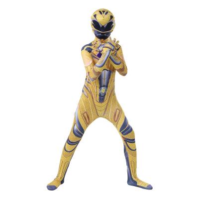 China Hottest Halloween Movie Jumpsuit Anime Superhero Zentai Power Ranger Costume Cosplay Comic Costume For Boys for sale