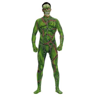 China 2022 Giant Green Cosmopolitan Muscle Character Cosplay Comic Costume Halloween Carnival Fantasy Street Performance Suit Tight Funny Jumpsuit for sale