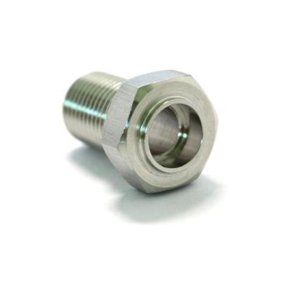 China Stainless Steel Factory Price Customized Machining External And Internal Threaded Hex Bolt Stainless Steel Connector Supplement for sale